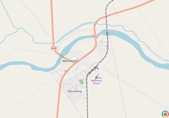 Map location of Warrenton
